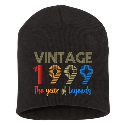 Vintage 1999 The Year Of Legends 21st Birthday Short Acrylic Beanie