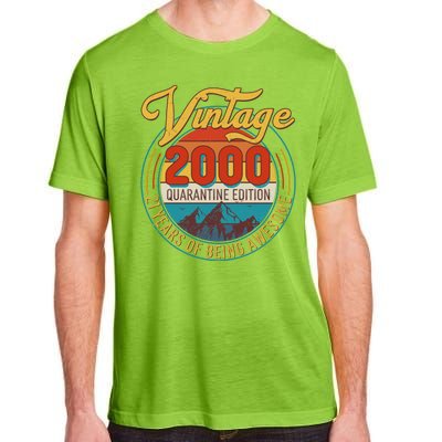 Vintage 2000 Quarantine Edition 21 Years of Being Awesome Birthday Adult ChromaSoft Performance T-Shirt