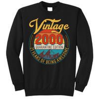 Vintage 2000 Quarantine Edition 21 Years of Being Awesome Birthday Sweatshirt