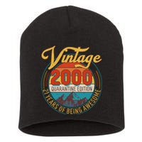 Vintage 2000 Quarantine Edition 21 Years of Being Awesome Birthday Short Acrylic Beanie