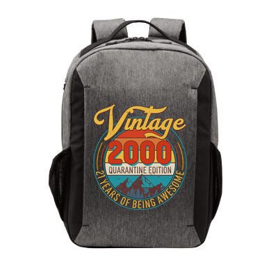 Vintage 2000 Quarantine Edition 21 Years of Being Awesome Birthday Vector Backpack
