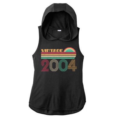 Vintage 2004 16th Birthday Ladies PosiCharge Tri-Blend Wicking Draft Hoodie Tank