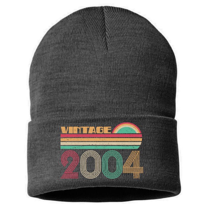 Vintage 2004 16th Birthday Sustainable Knit Beanie