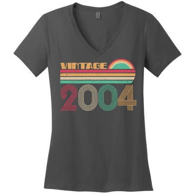 Vintage 2004 16th Birthday Women's V-Neck T-Shirt