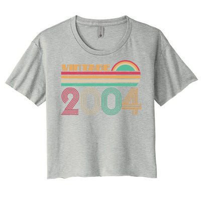 Vintage 2004 16th Birthday Women's Crop Top Tee