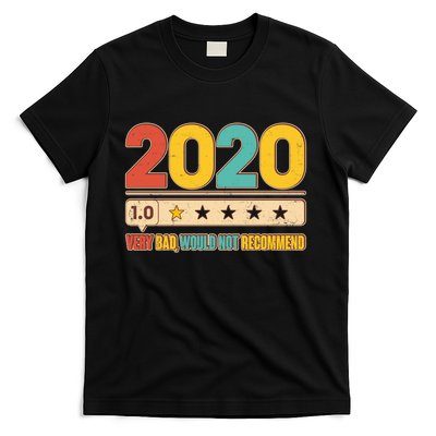 Vintage 2020 1 Star Rating Very Bad Would Not Recommend T-Shirt