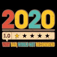 Vintage 2020 1 Star Rating Very Bad Would Not Recommend T-Shirt