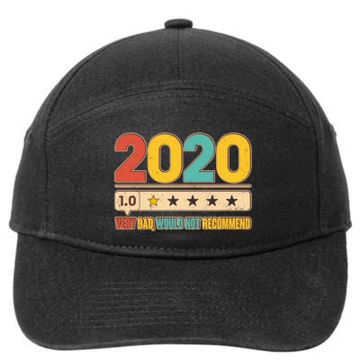 Vintage 2020 1 Star Rating Very Bad Would Not Recommend 7-Panel Snapback Hat