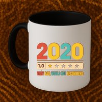 Vintage 2020 1 Star Rating Very Bad Would Not Recommend Mug