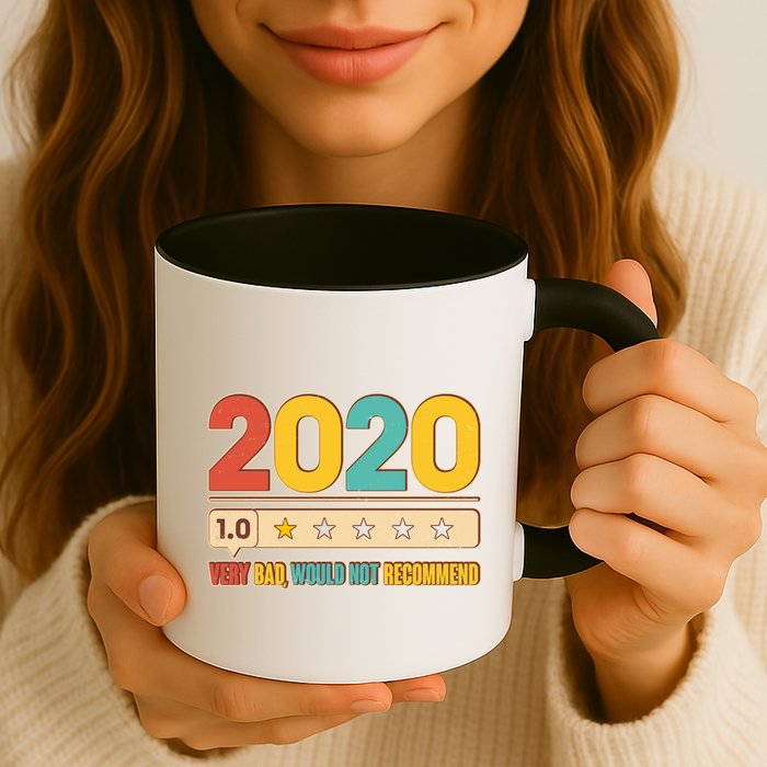 Vintage 2020 1 Star Rating Very Bad Would Not Recommend Mug