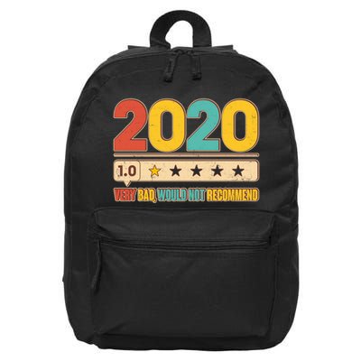 Vintage 2020 1 Star Rating Very Bad Would Not Recommend 16 in Basic Backpack