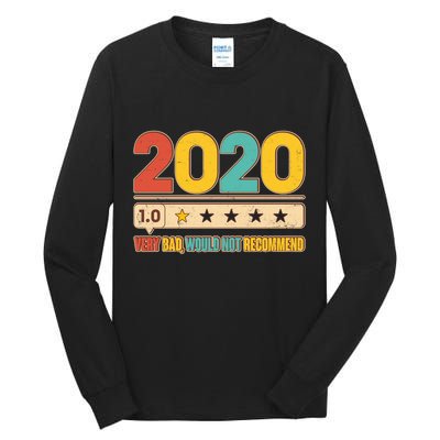 Vintage 2020 1 Star Rating Very Bad Would Not Recommend Tall Long Sleeve T-Shirt