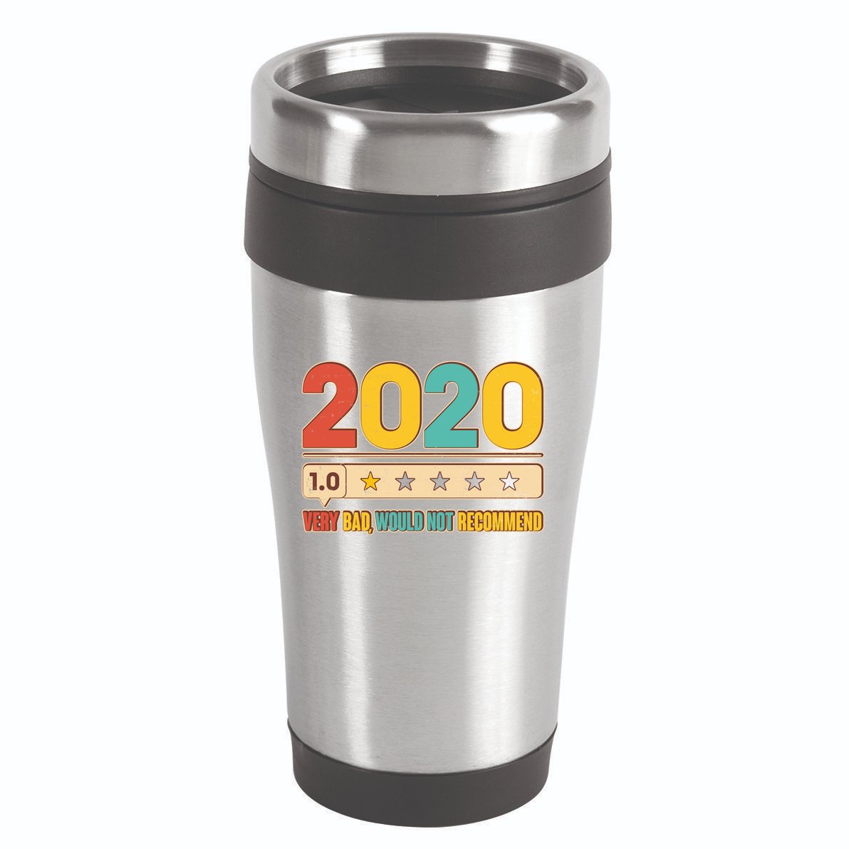 Vintage 2020 1 Star Rating Very Bad Would Not Recommend 16oz Travel Tumbler