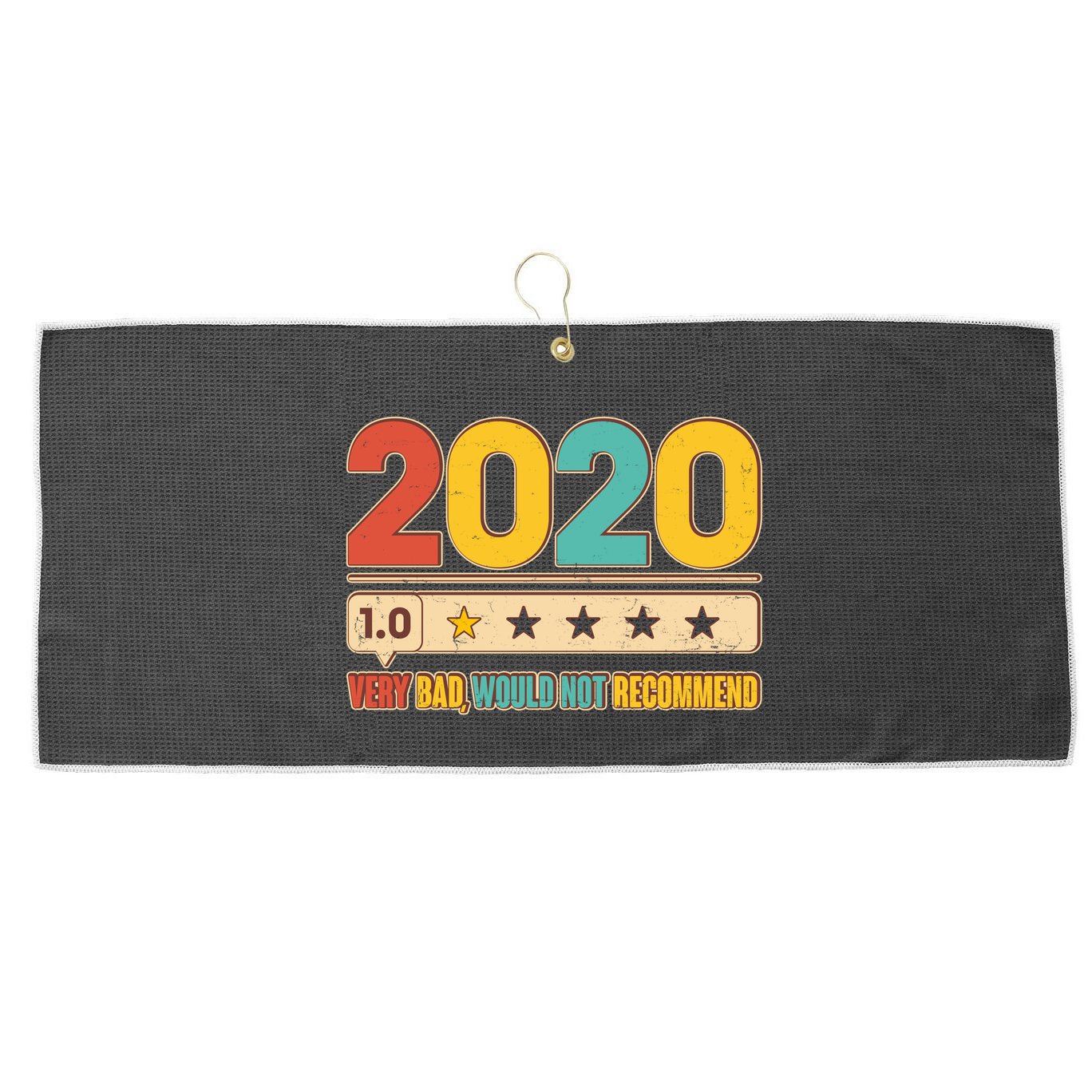 Vintage 2020 1 Star Rating Very Bad Would Not Recommend Large Microfiber Waffle Golf Towel