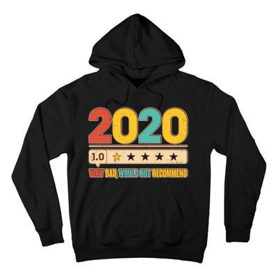 Vintage 2020 1 Star Rating Very Bad Would Not Recommend Tall Hoodie