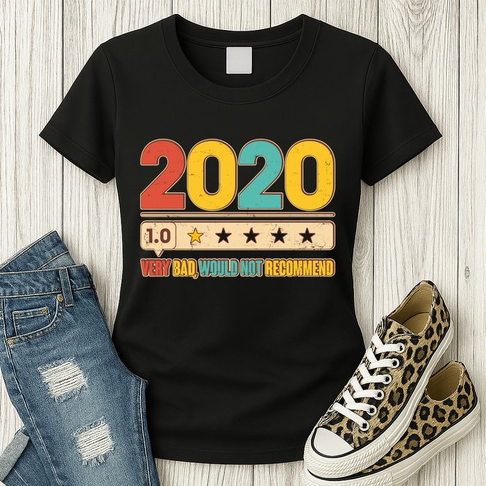 Vintage 2020 1 Star Rating Very Bad Would Not Recommend Womens T-Shirt