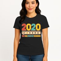 Vintage 2020 1 Star Rating Very Bad Would Not Recommend Womens T-Shirt
