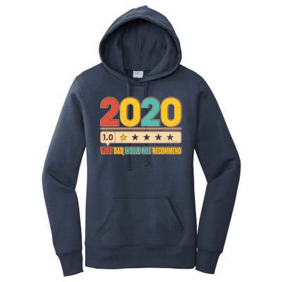 Vintage 2020 1 Star Rating Very Bad Would Not Recommend Women's Pullover Hoodie