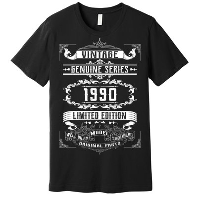 Vintage 30th Birthday Genuine Series 1990 Premium T-Shirt