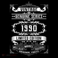 Vintage 30th Birthday Genuine Series 1990 Baby Bodysuit