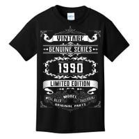 Vintage 30th Birthday Genuine Series 1990 Kids T-Shirt