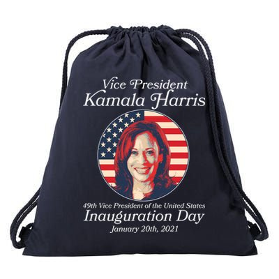 Vintage 49th Vice President Kamala Harris Inauguration Day Drawstring Bag