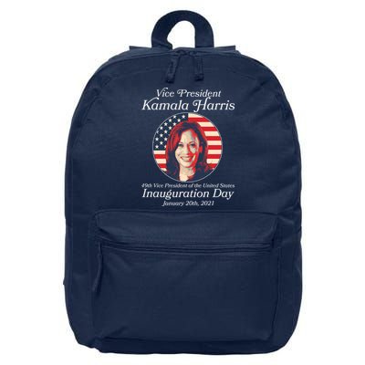 Vintage 49th Vice President Kamala Harris Inauguration Day 16 in Basic Backpack