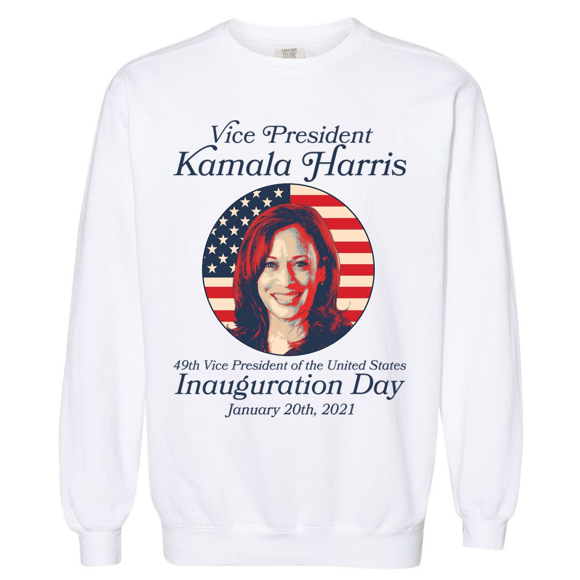 Vintage 49th Vice President Kamala Harris Inauguration Day Garment-Dyed Sweatshirt
