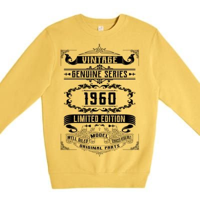 Vintage 60th Birthday Genuine Series 1960 Premium Crewneck Sweatshirt