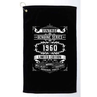 Vintage 60th Birthday Genuine Series 1960 Platinum Collection Golf Towel