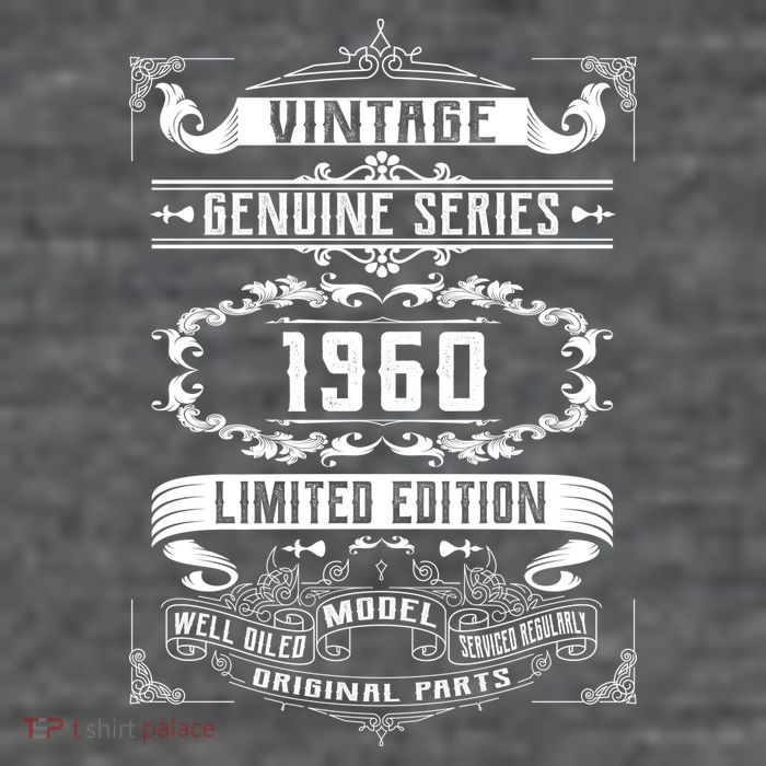 Vintage 60th Birthday Genuine Series 1960 Flatbill Hat