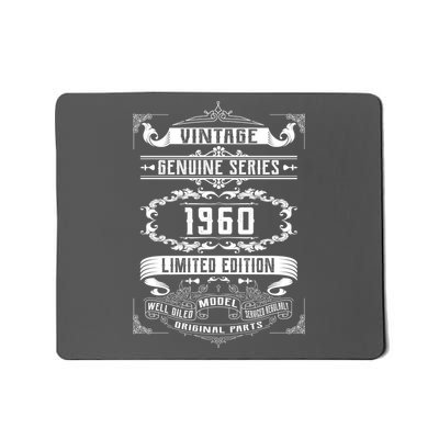 Vintage 60th Birthday Genuine Series 1960 Mousepad