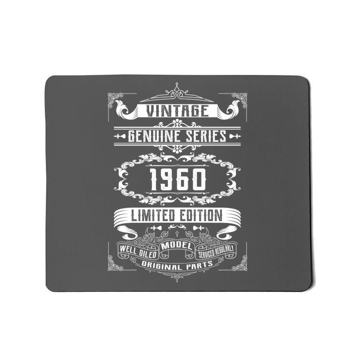 Vintage 60th Birthday Genuine Series 1960 Mousepad