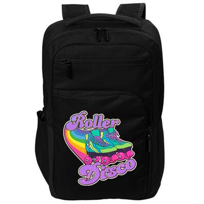 Vintage 80s Retro Roller Disco Skates Impact Tech Backpack