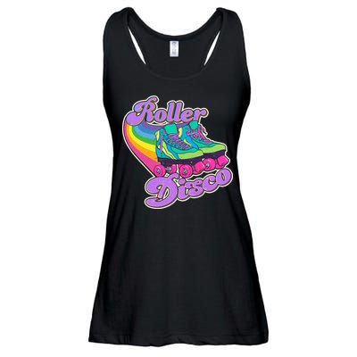 Vintage 80s Retro Roller Disco Skates Ladies Essential Flowy Tank