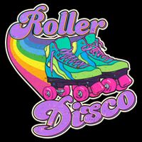 Vintage 80s Retro Roller Disco Skates 16 in Basic Backpack