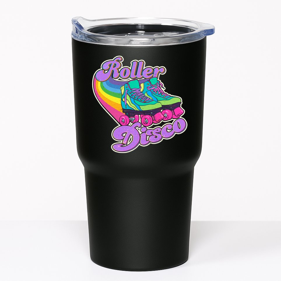 Vintage 80s Retro Roller Disco Skates Tumbler