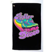 Vintage 80s Retro Roller Disco Skates Golf Towel