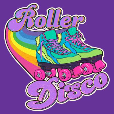 Vintage 80s Retro Roller Disco Skates T-Shirt