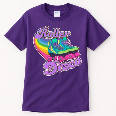 Vintage 80s Retro Roller Disco Skates Tall T-Shirt