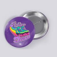 Vintage 80s Retro Roller Disco Skates Button