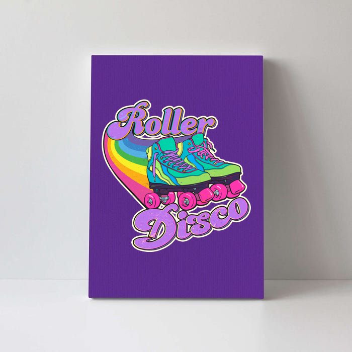 Vintage 80s Retro Roller Disco Skates Canvas