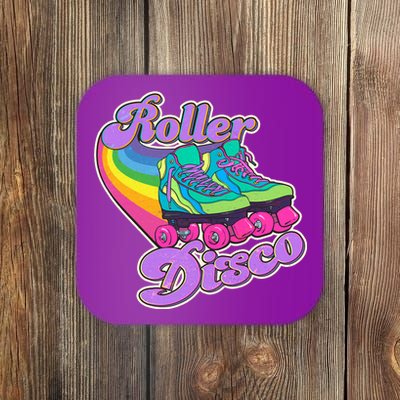 Vintage 80s Retro Roller Disco Skates Coaster