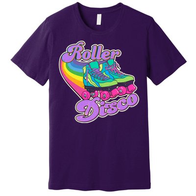 Vintage 80s Retro Roller Disco Skates Premium T-Shirt