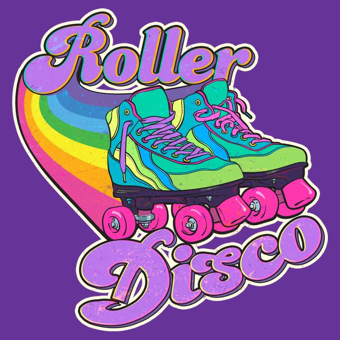 Vintage 80s Retro Roller Disco Skates Baby Bodysuit