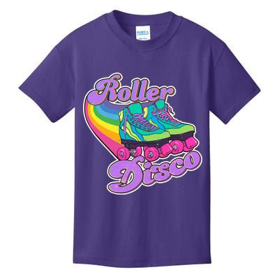 Vintage 80s Retro Roller Disco Skates Kids T-Shirt