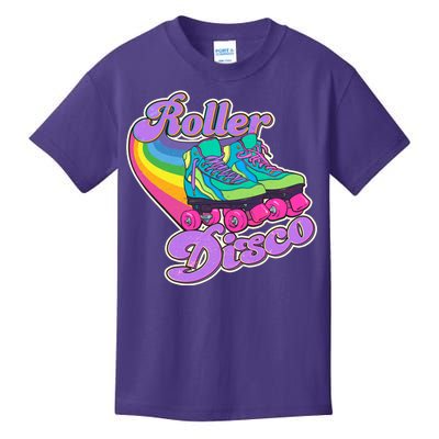 Vintage 80s Retro Roller Disco Skates Kids T-Shirt