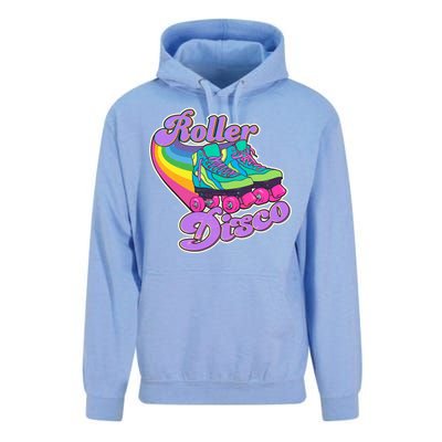 Vintage 80s Retro Roller Disco Skates Unisex Surf Hoodie