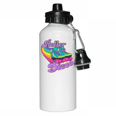 Vintage 80s Retro Roller Disco Skates Aluminum Water Bottle