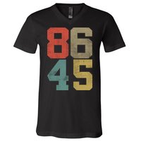 Vintage 86 45 Anti Trump V-Neck T-Shirt